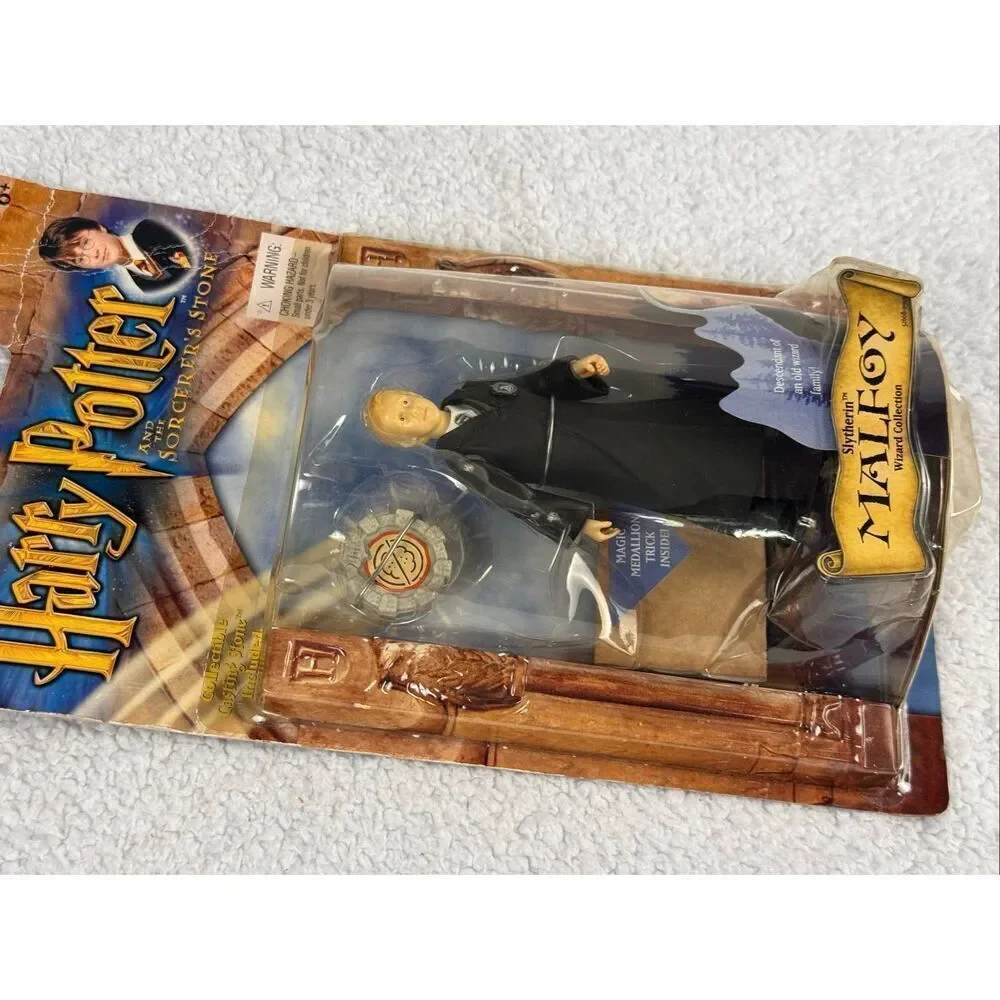 Harry Potter & The Sorcerer's Stone Draco Malfoy Slytherin Figure/NIB 2001